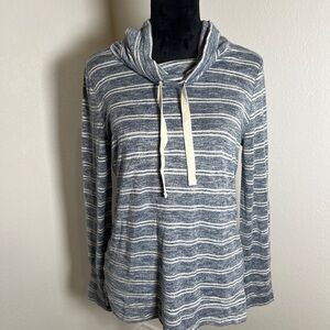 Olive & Oak Blue and White Striped Sweater